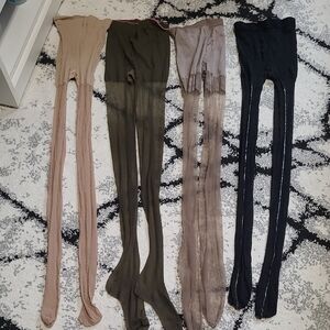 Set of Four Sheer Tights in Neutral Tones